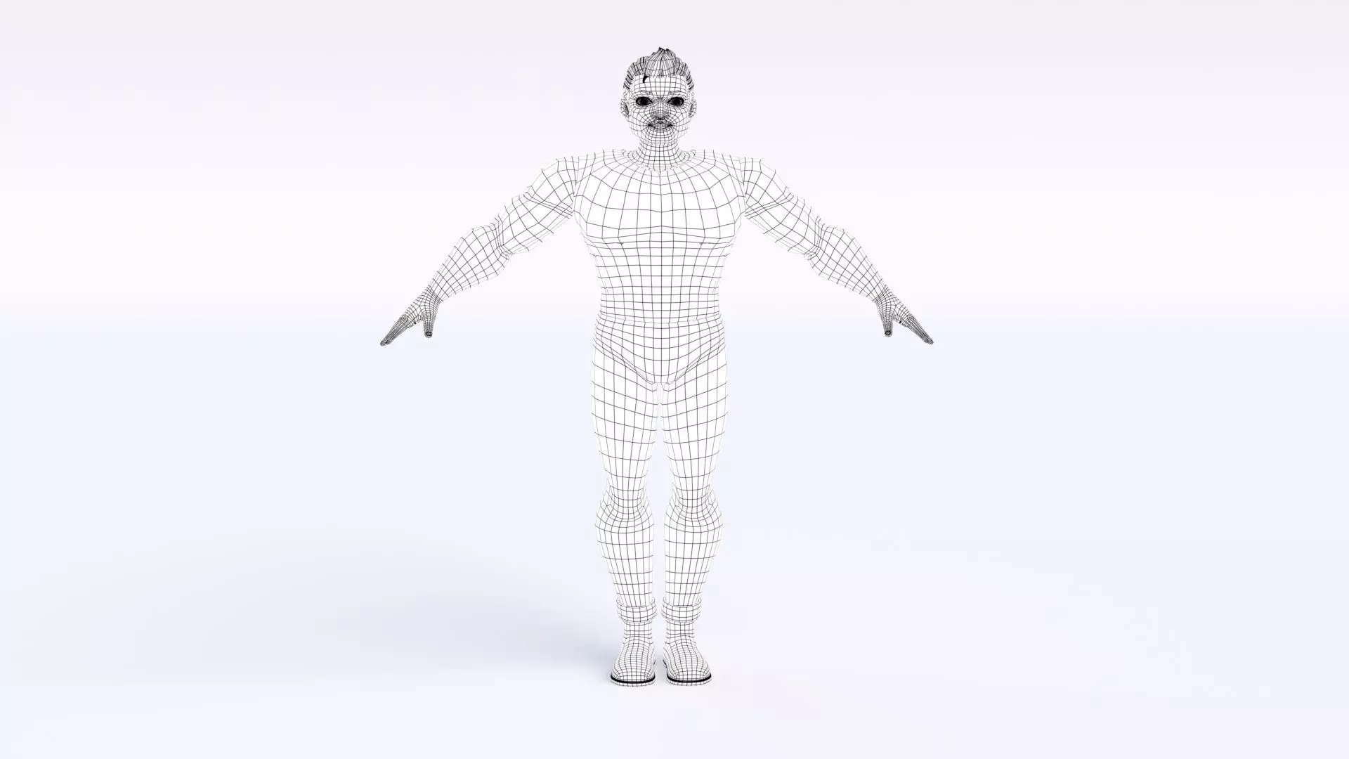 Cartoon Man 3D model_13