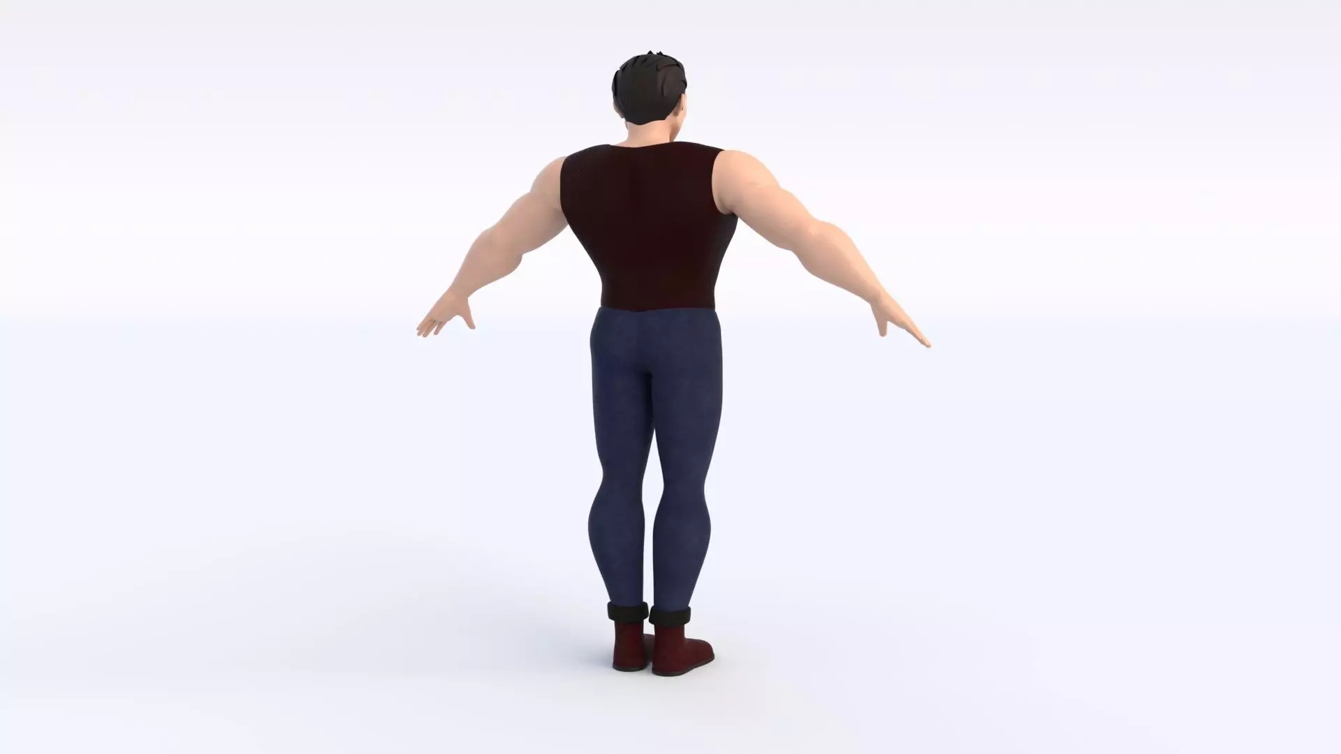 Cartoon Man 3D model_6