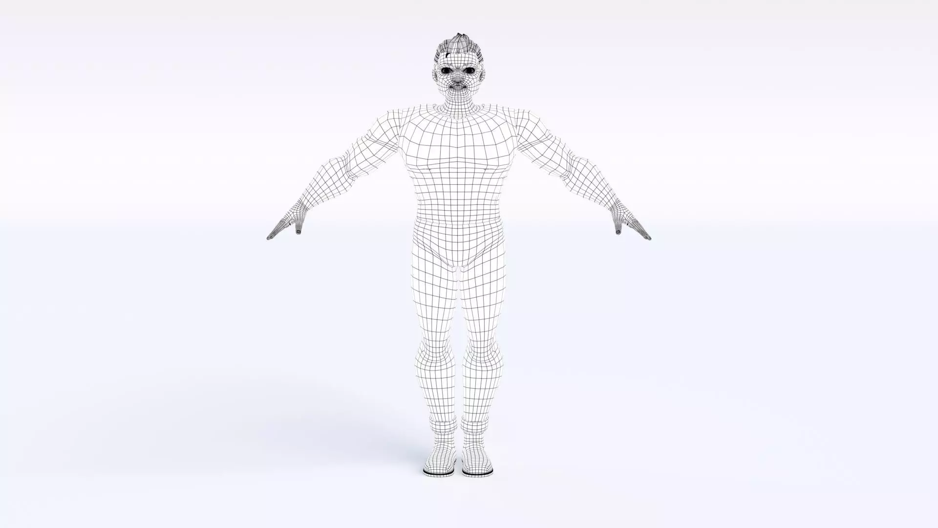Cartoon Man 3D model_24