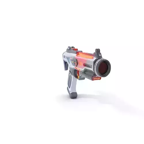 Futuristic Blaster model pack Low-poly 3D model