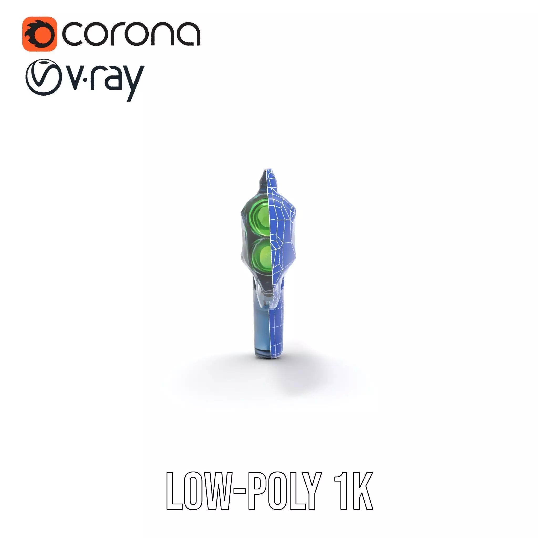 Neon Blaster model pack Low-poly 3D model_27