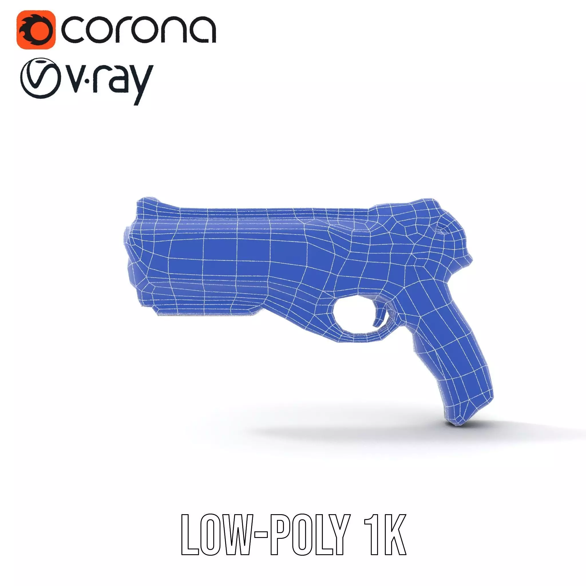 Neon Blaster model pack Low-poly 3D model_30