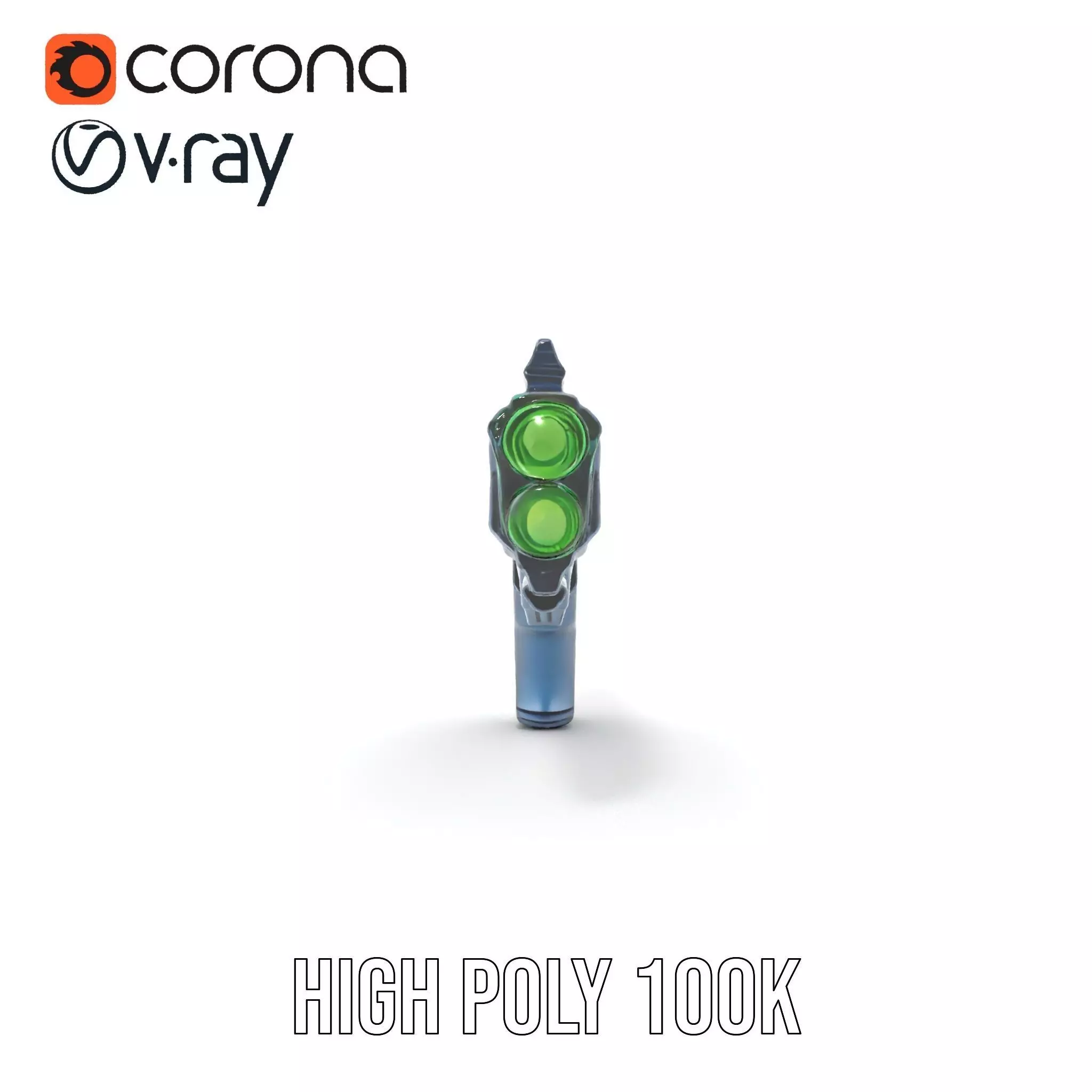 Neon Blaster model pack Low-poly 3D model_33