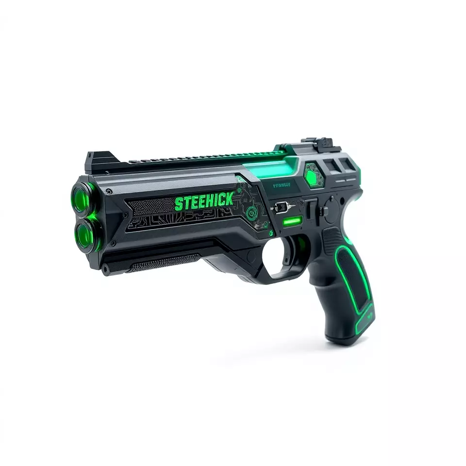 Neon Blaster model pack Low-poly 3D model_2