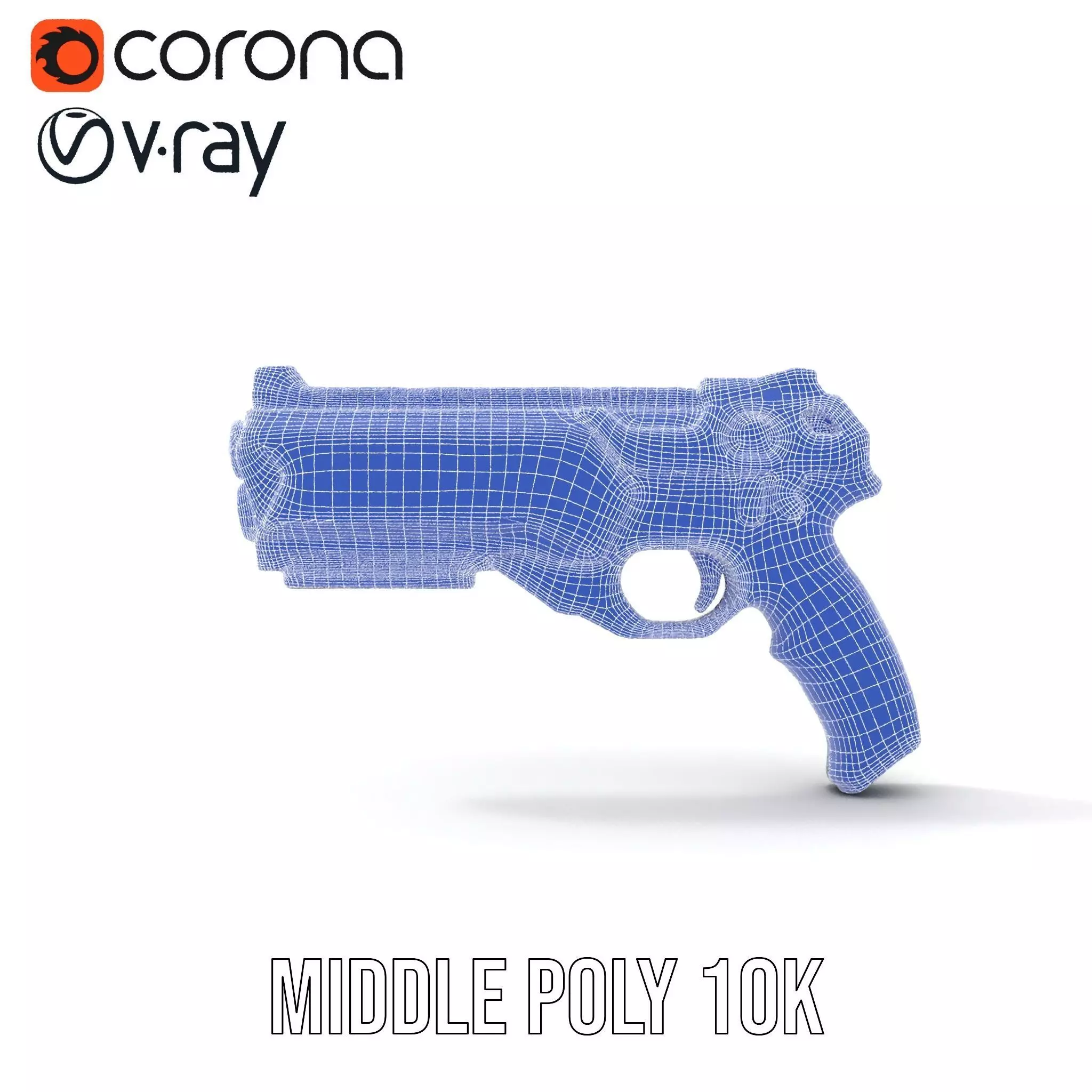 Neon Blaster model pack Low-poly 3D model_29