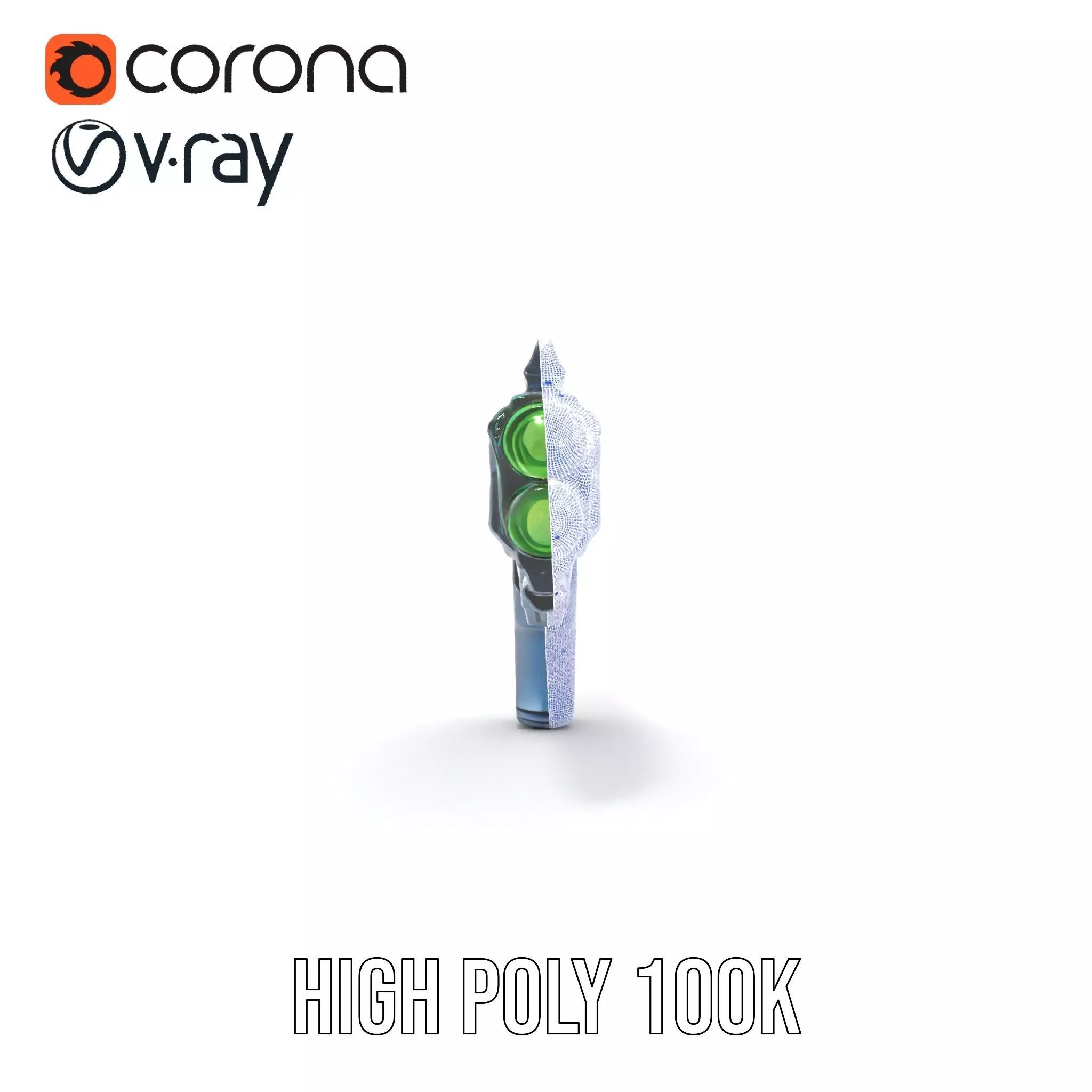 Neon Blaster model pack Low-poly 3D model_34