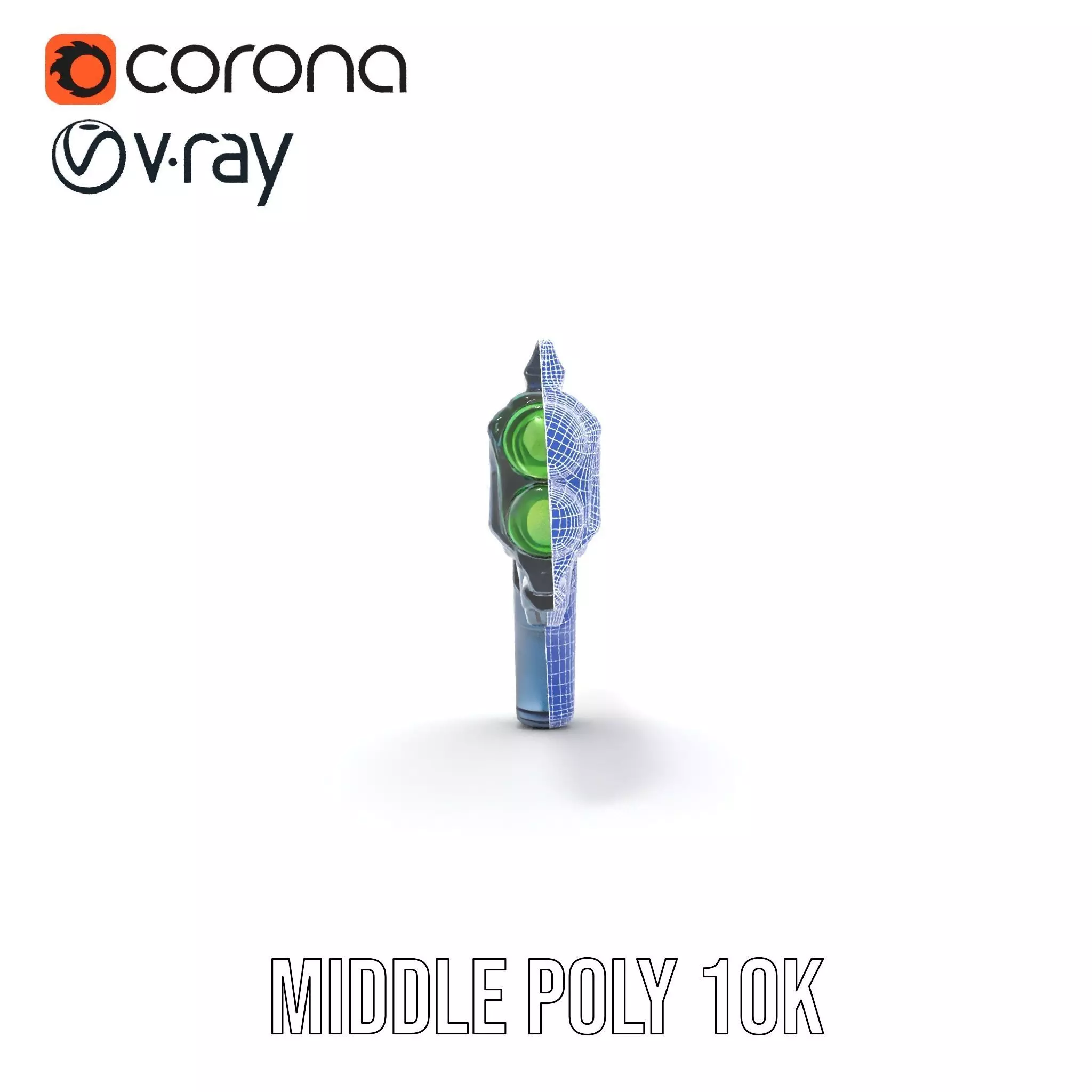 Neon Blaster model pack Low-poly 3D model_23