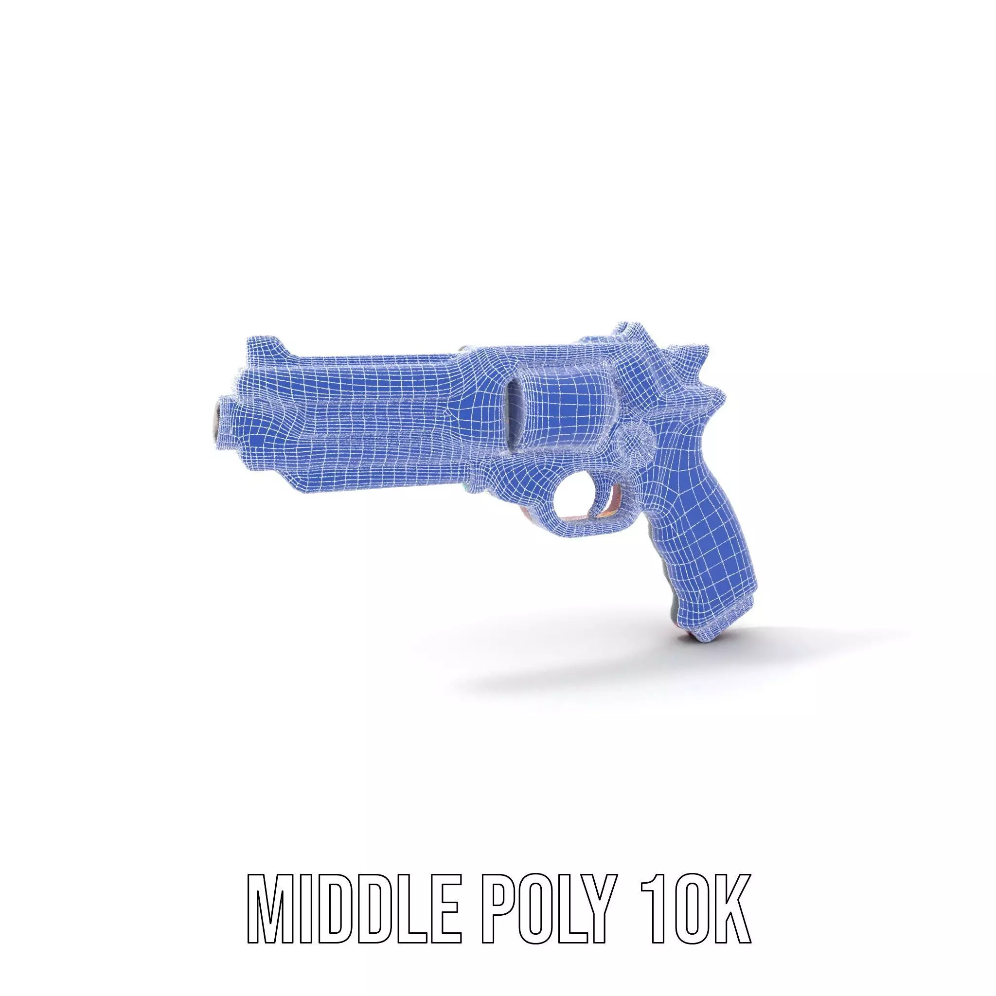 Futuristic Pistol model pack Low-poly 3D model_18