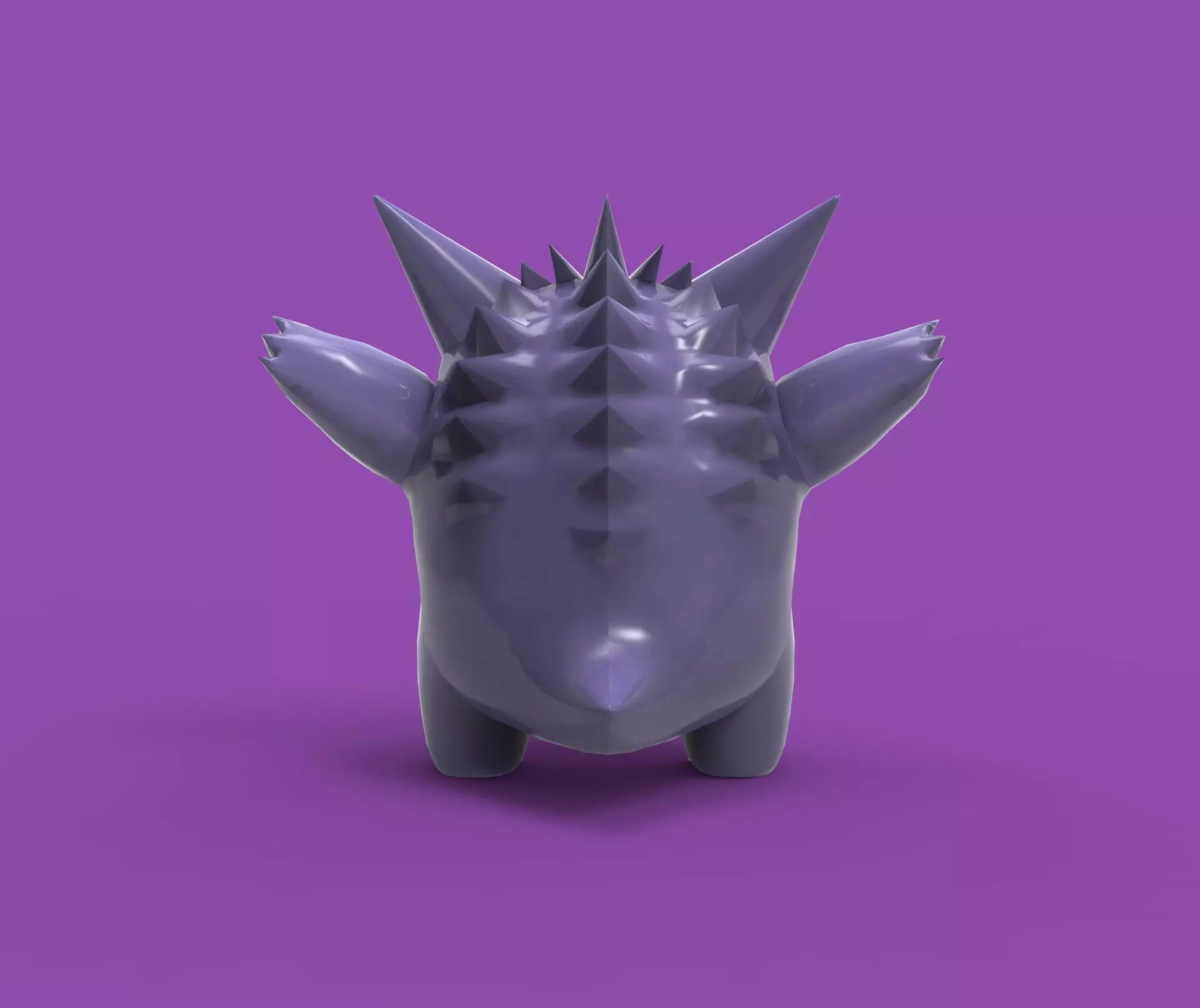 Gengar - Pokemon Low-poly 3D model_3