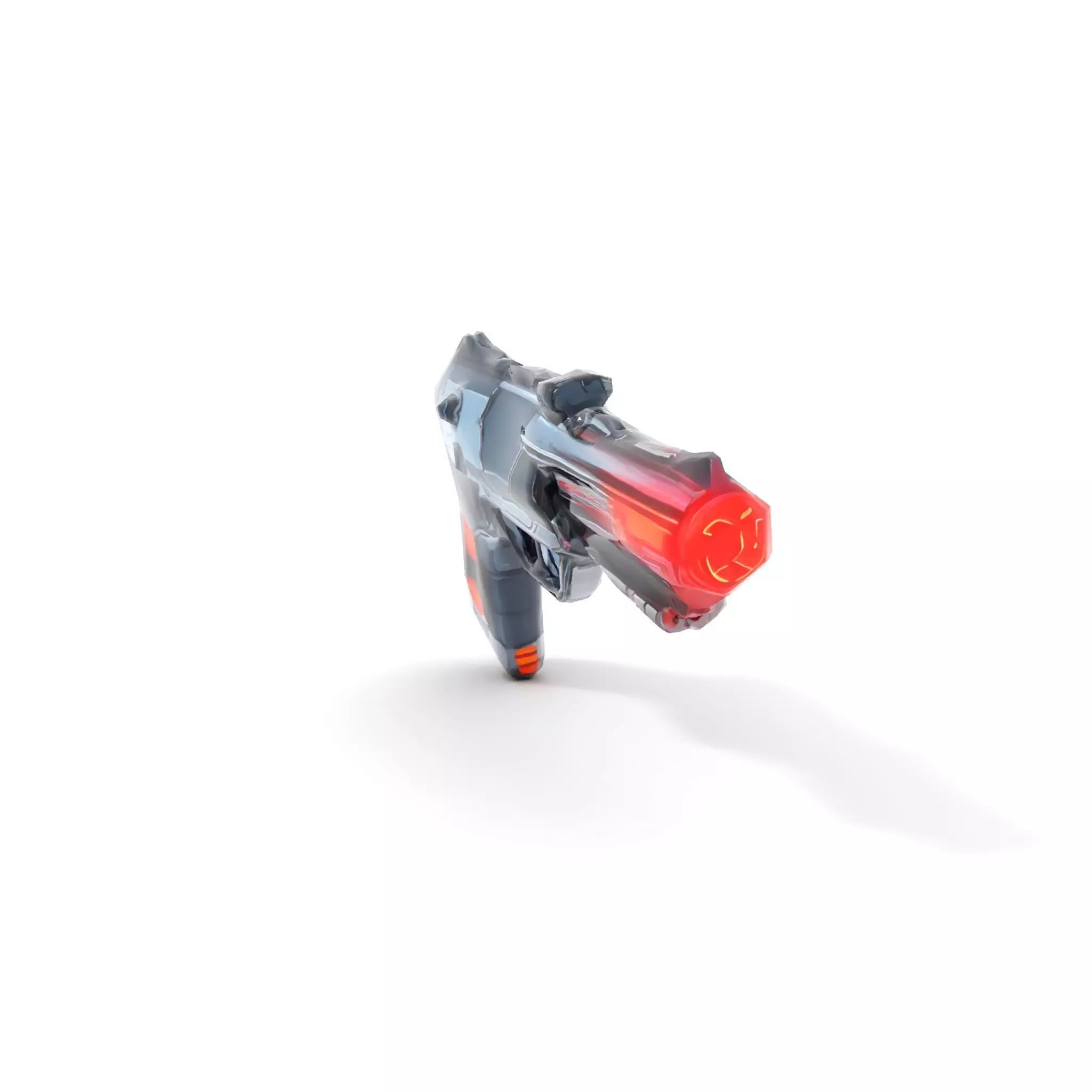 Neon Blaster Pistol model pack Low-poly 3D model_11