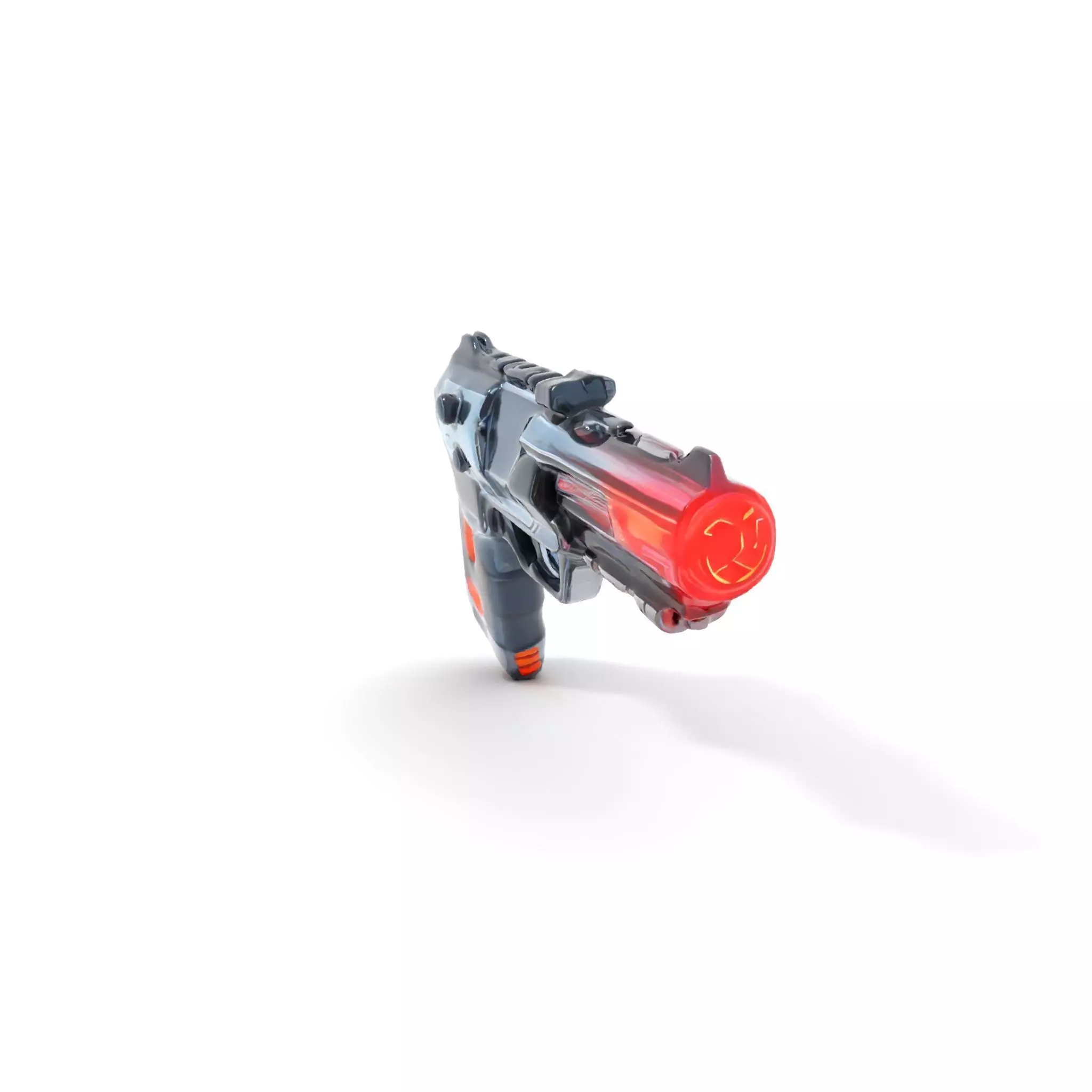 Neon Blaster Pistol model pack Low-poly 3D model_12