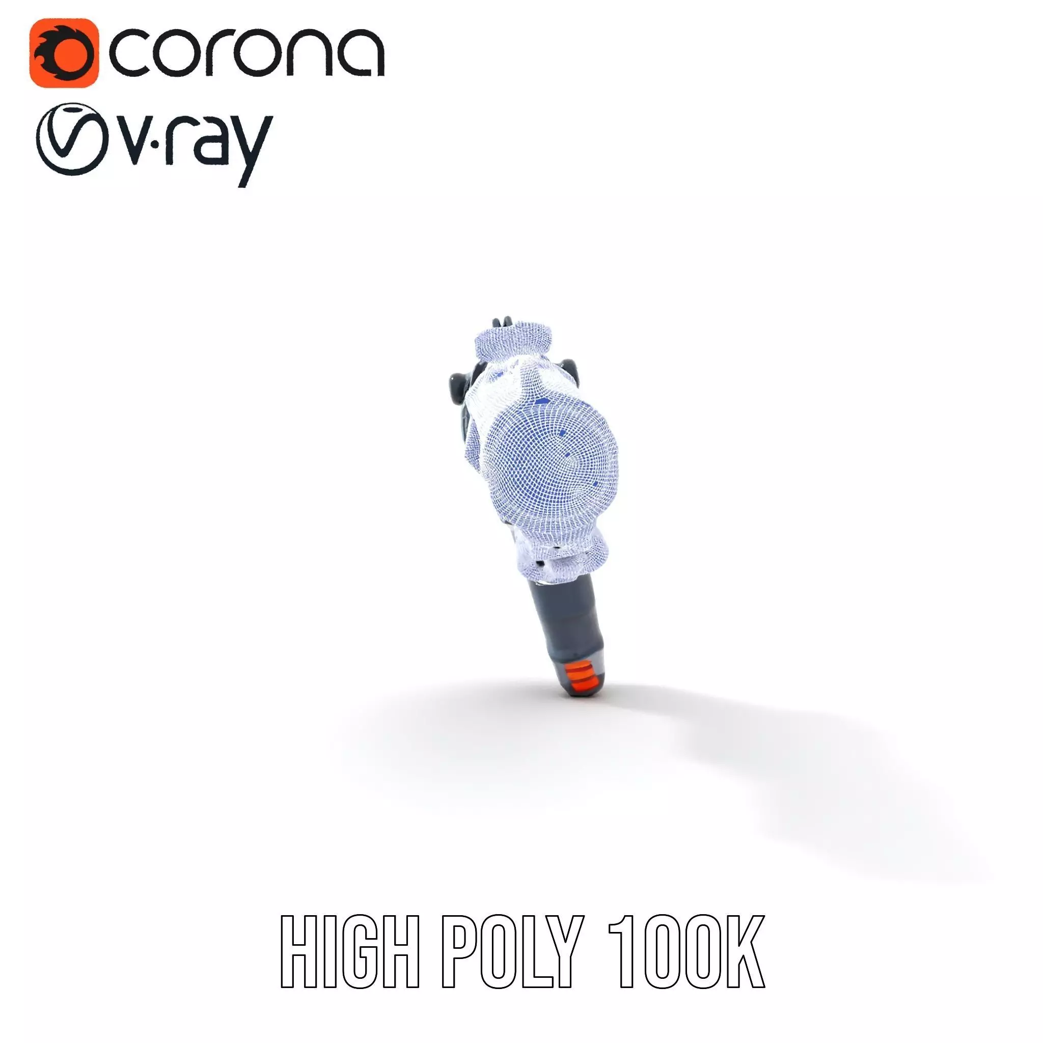 Neon Blaster Pistol model pack Low-poly 3D model_33