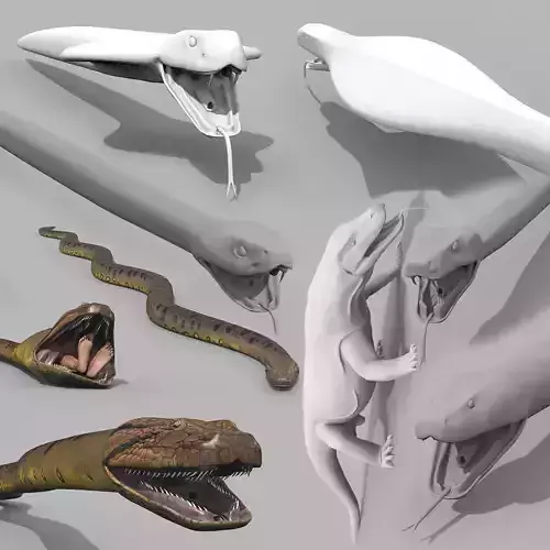Snake Reptile Pack 8K 3D model