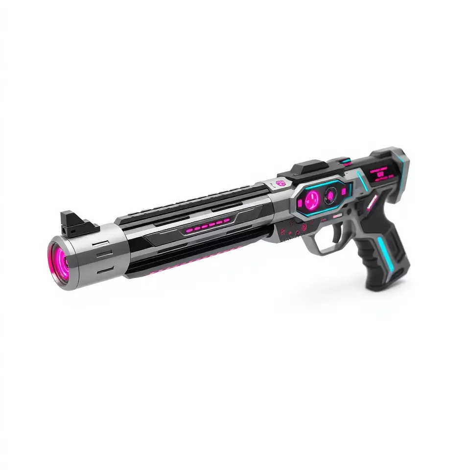 Neon Pulse Blaster model pack Low-poly 3D model_2