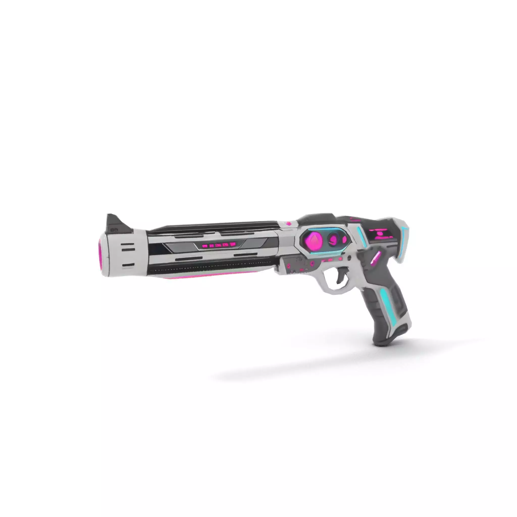 Neon Pulse Blaster model pack Low-poly 3D model_12