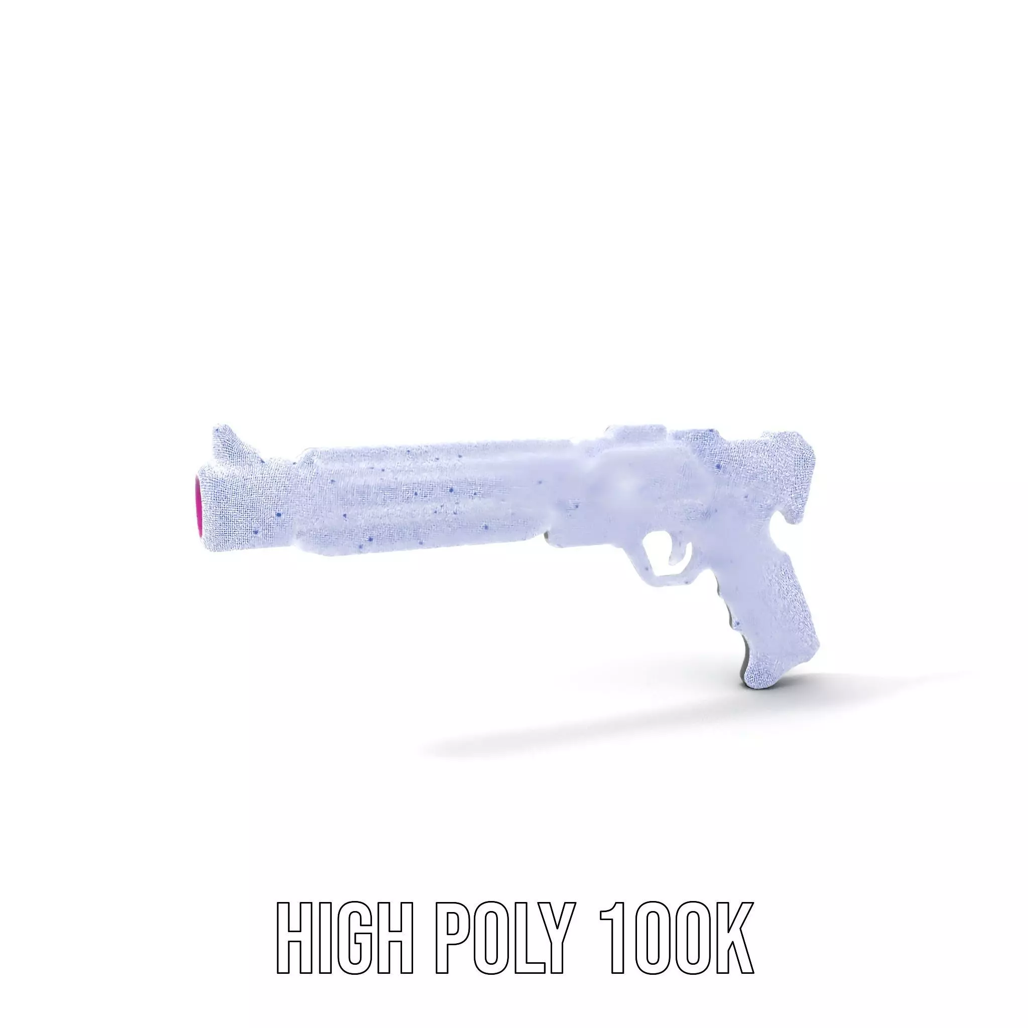 Neon Pulse Blaster model pack Low-poly 3D model_4