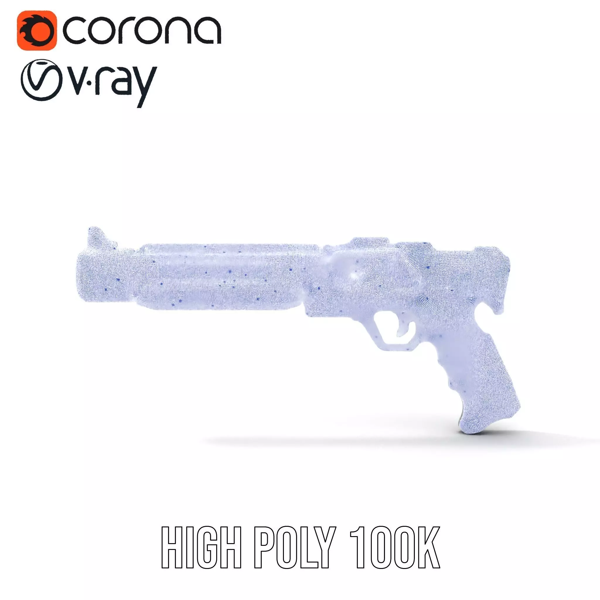 Neon Pulse Blaster model pack Low-poly 3D model_32