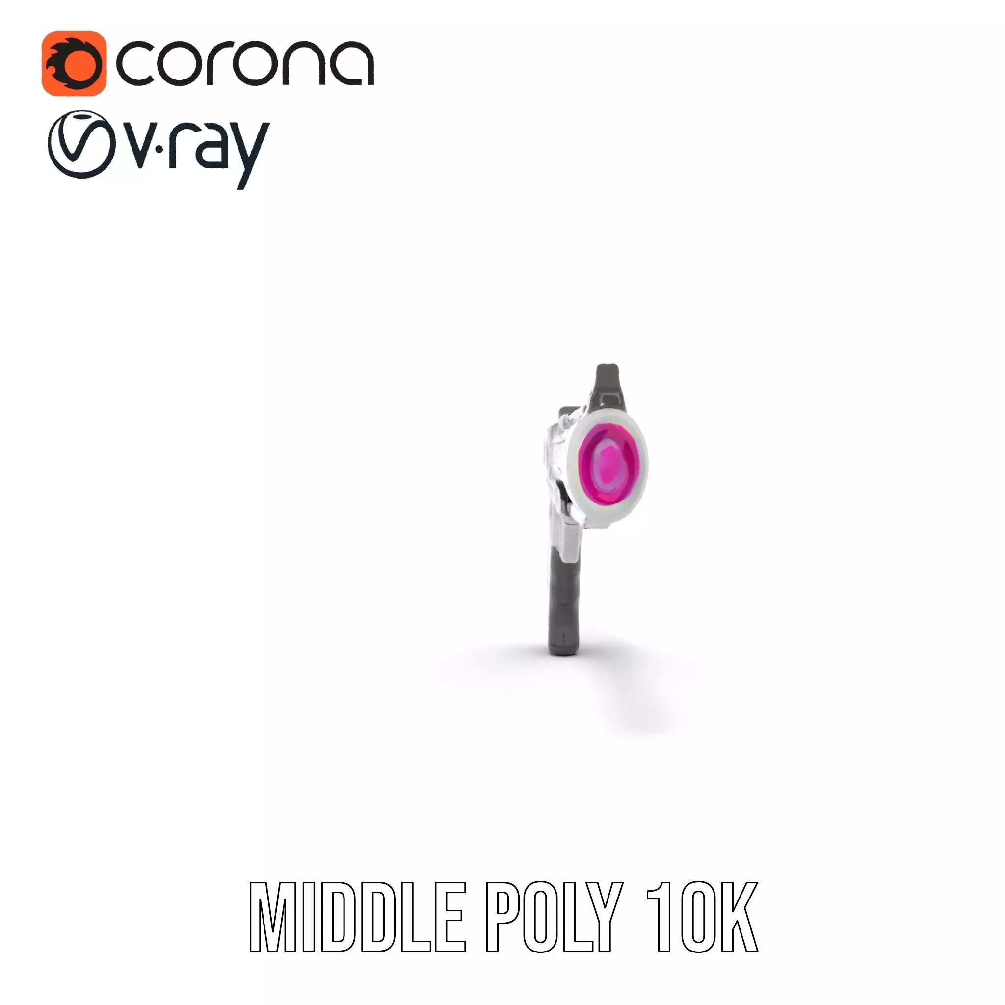 Neon Pulse Blaster model pack Low-poly 3D model_11