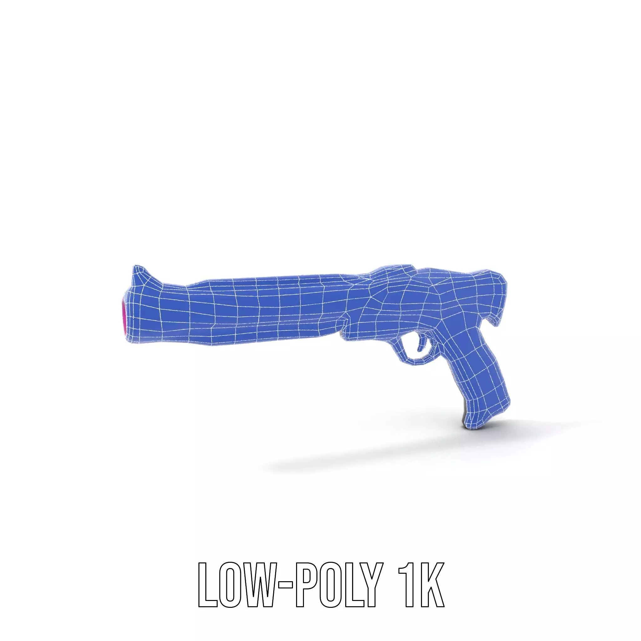 Neon Pulse Blaster model pack Low-poly 3D model_17