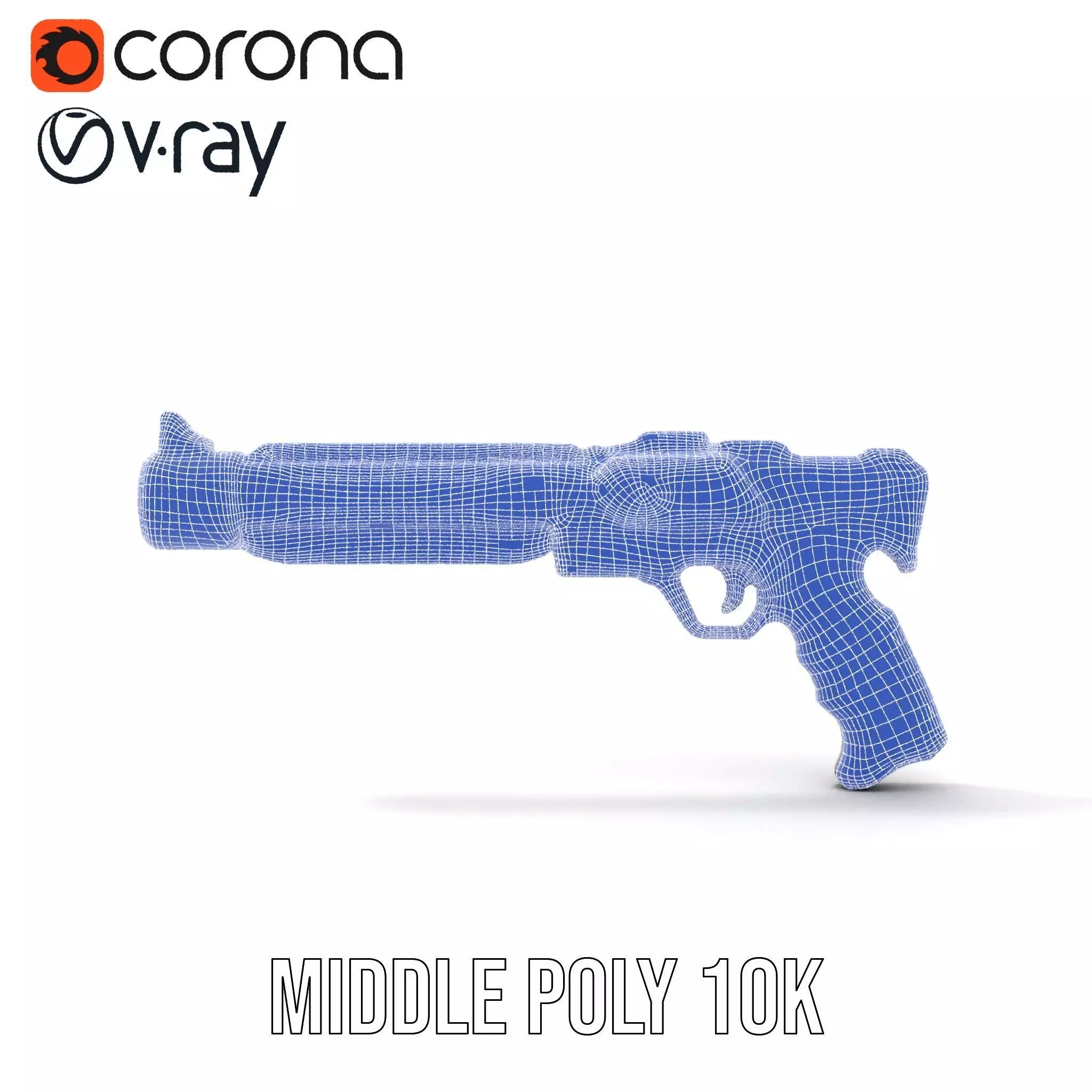 Neon Pulse Blaster model pack Low-poly 3D model_25