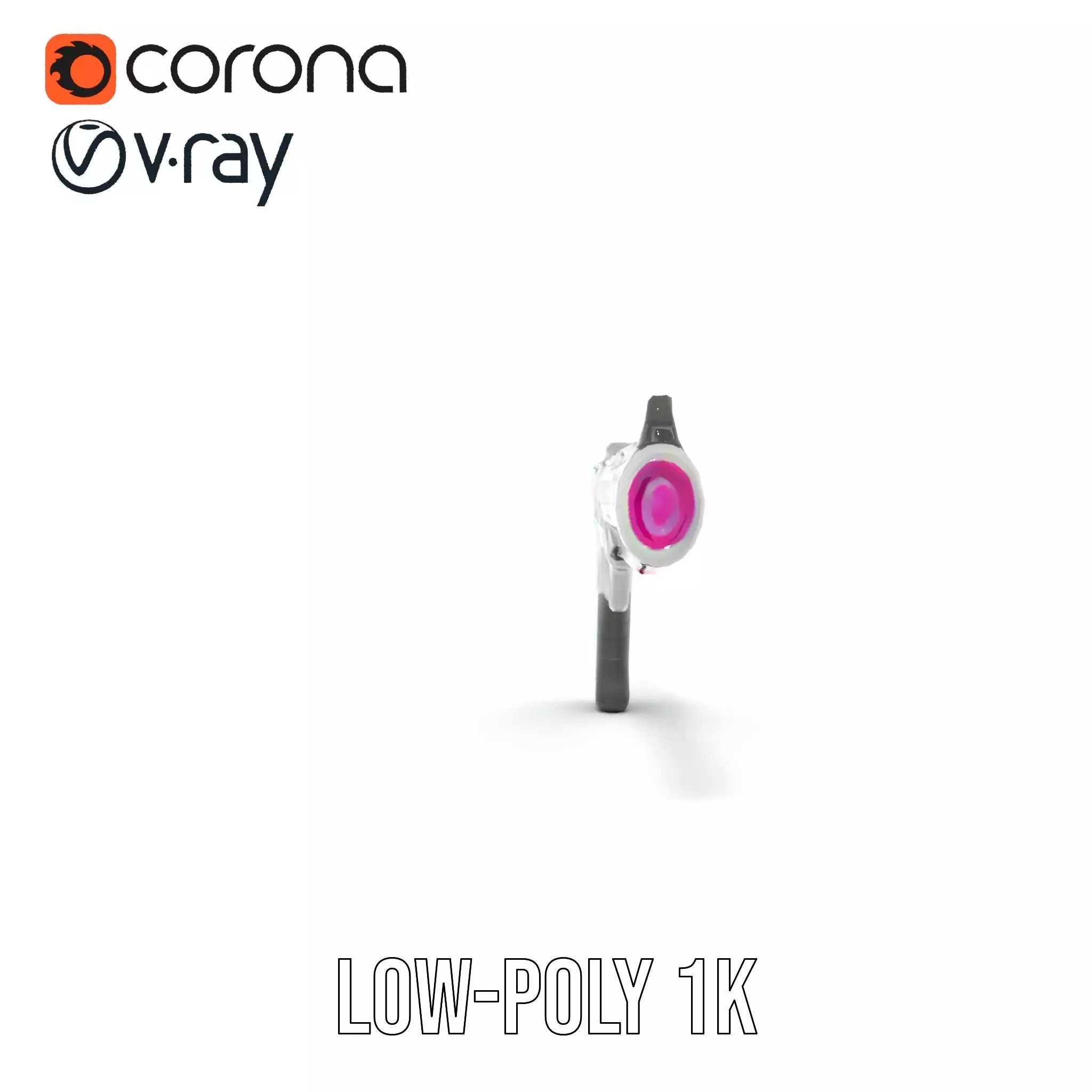 Neon Pulse Blaster model pack Low-poly 3D model_26