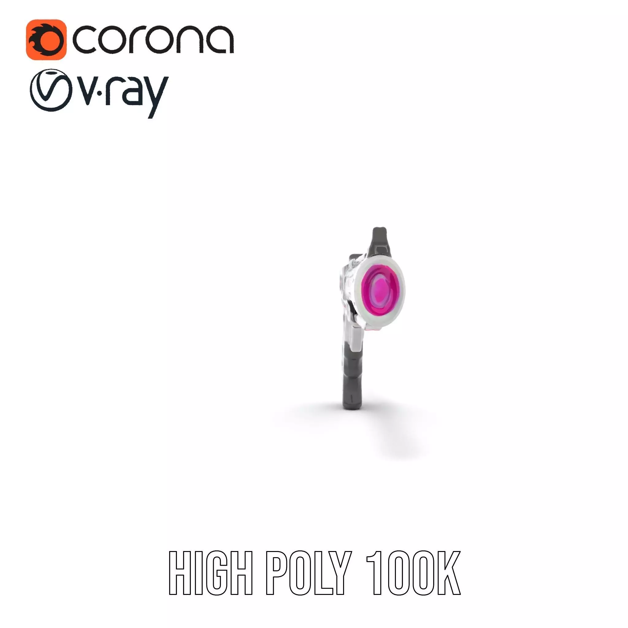 Neon Pulse Blaster model pack Low-poly 3D model_21