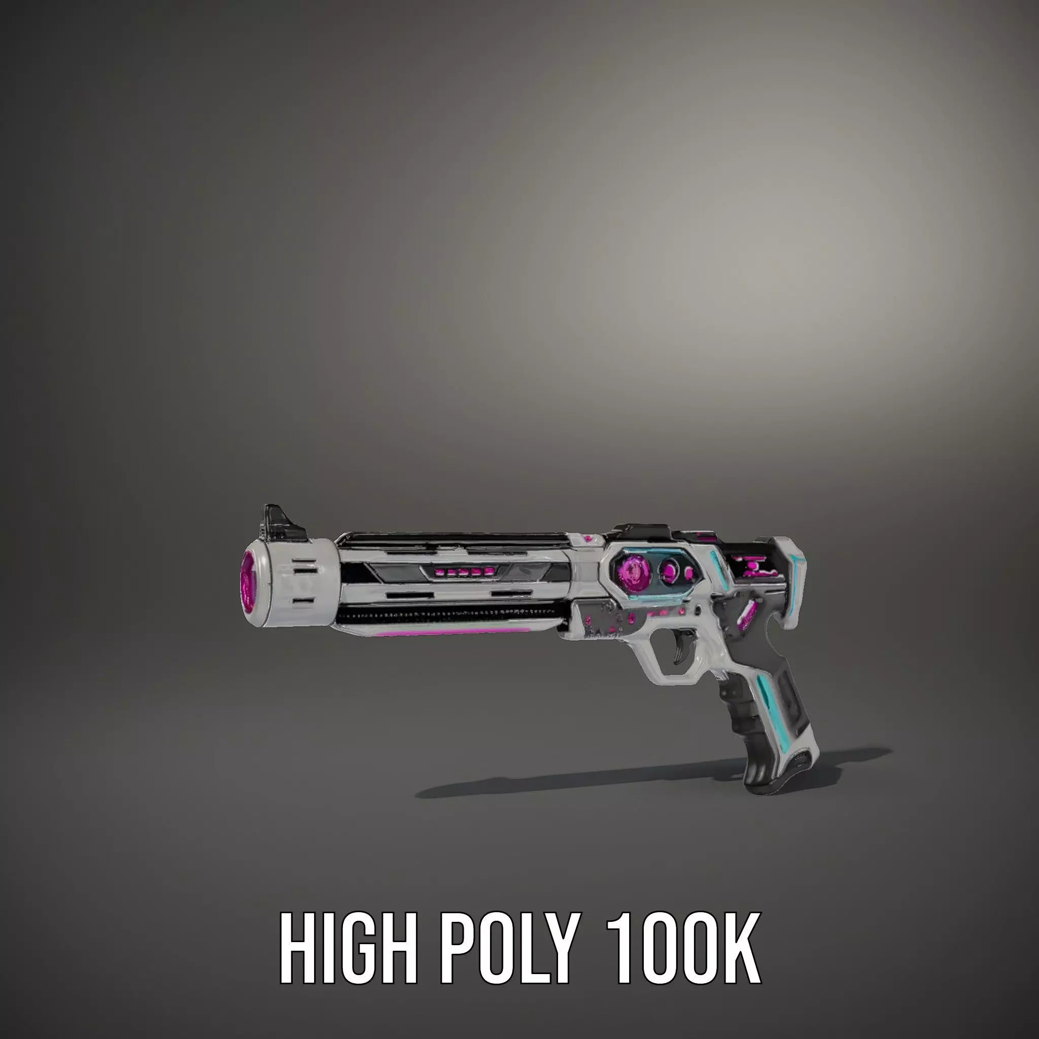 Neon Pulse Blaster model pack Low-poly 3D model_8