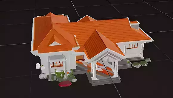 Realistic Pakistani Residential Architecture  3DHouse Collection