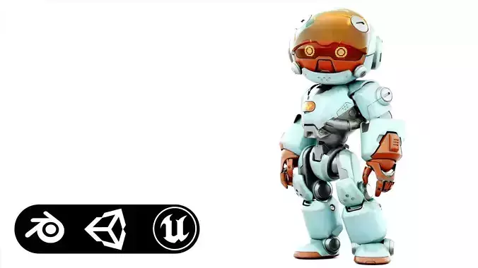 ROBO ZERO-G  Rigged for Unreal Engine - Unity - MIXAMO