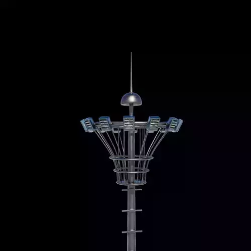 High Mast Flood Lighting 3D model
