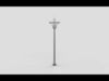 High Mast Flood Lighting 3D model_1