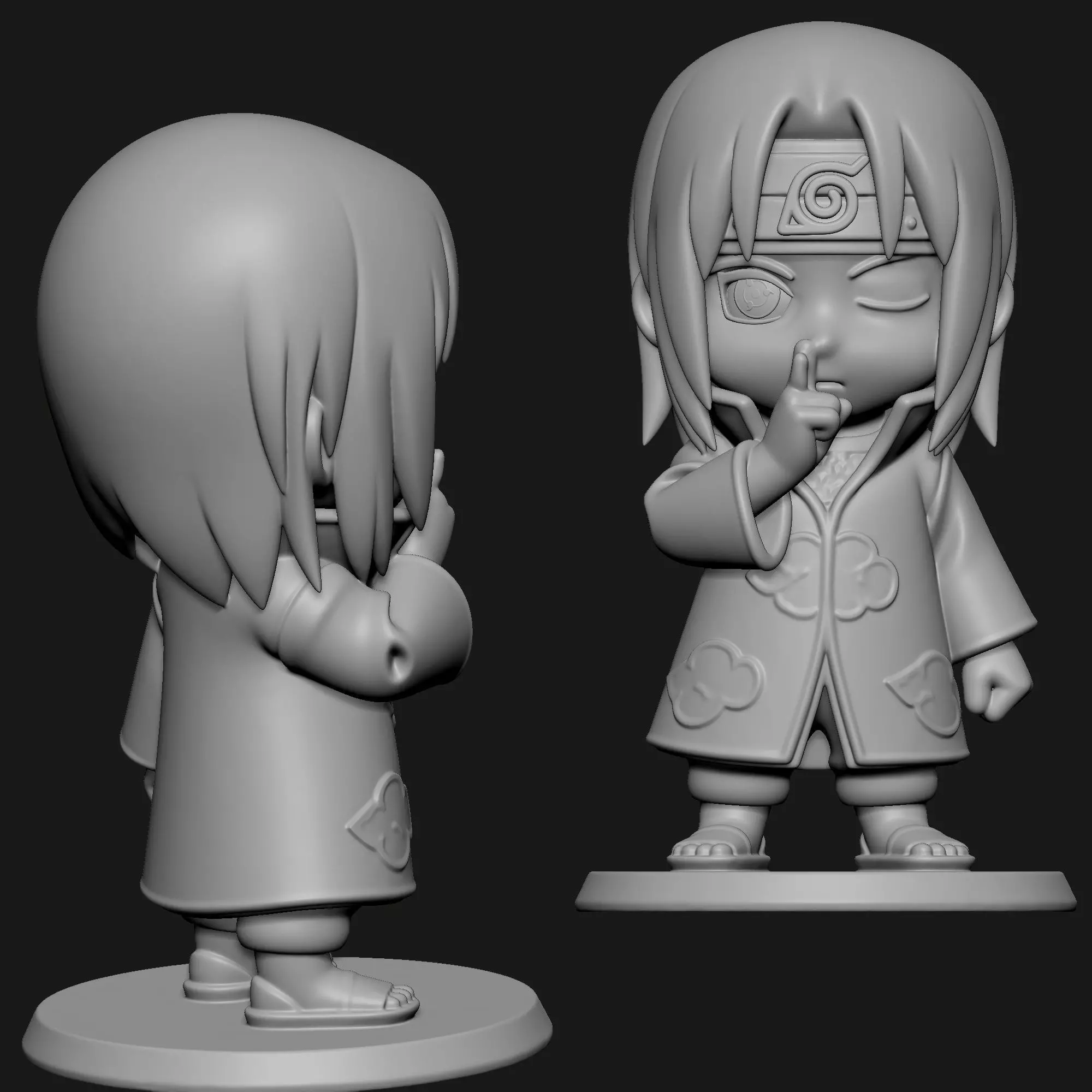 Itachi Chibi - Naruto 3D print model_3