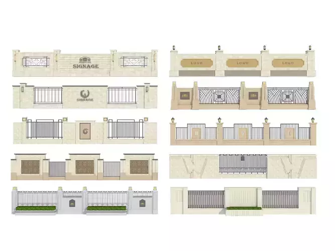 Entrance Forged Gates in classic style 