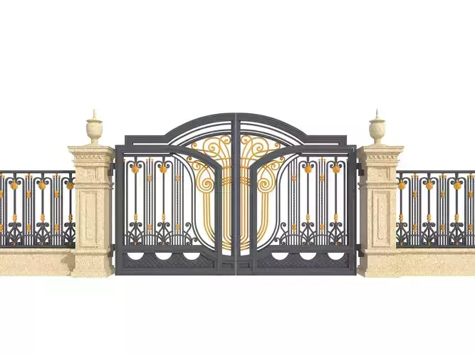 Entrance Forged Gates in classic style