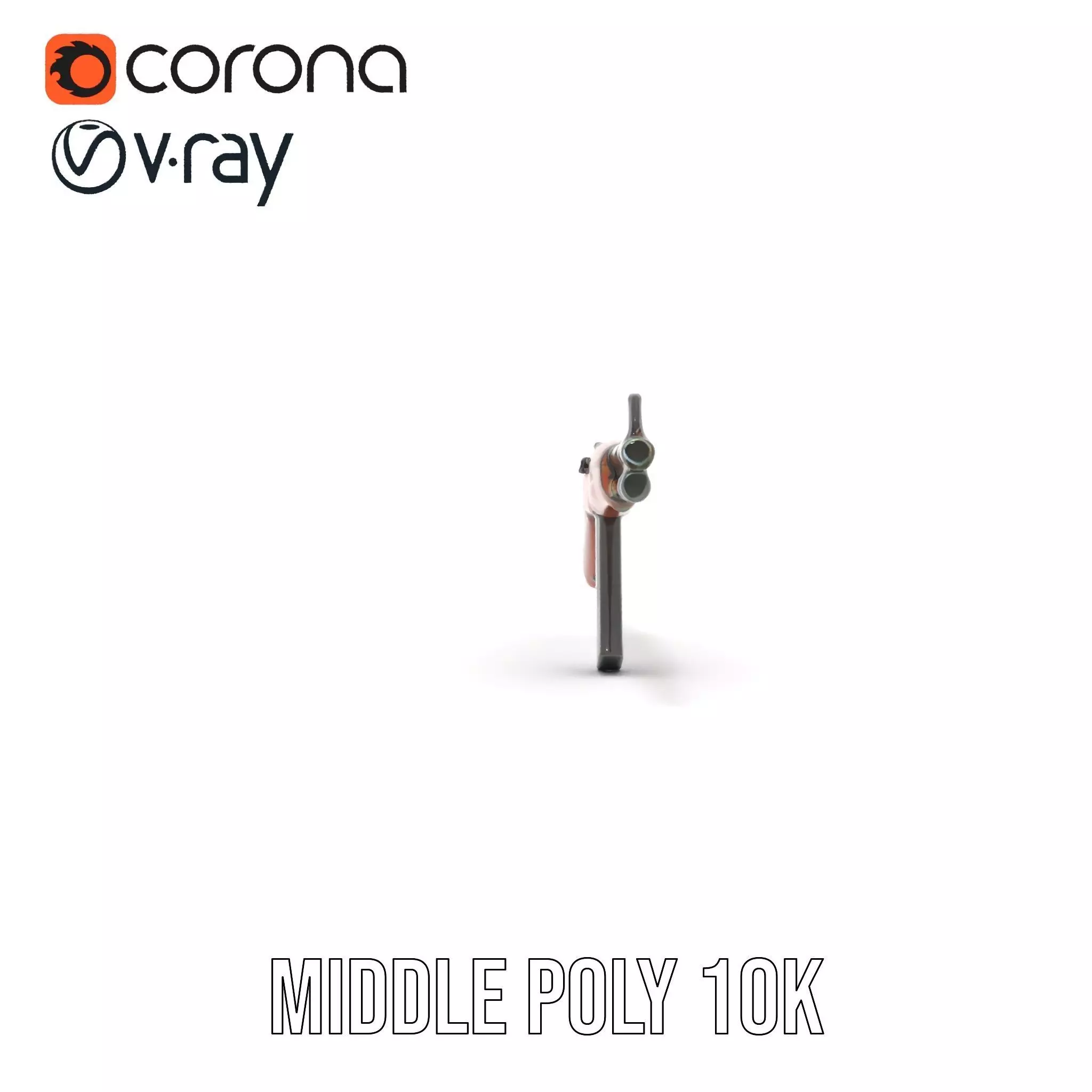 Classic Wooden Rifle model pack Low-poly 3D model_27