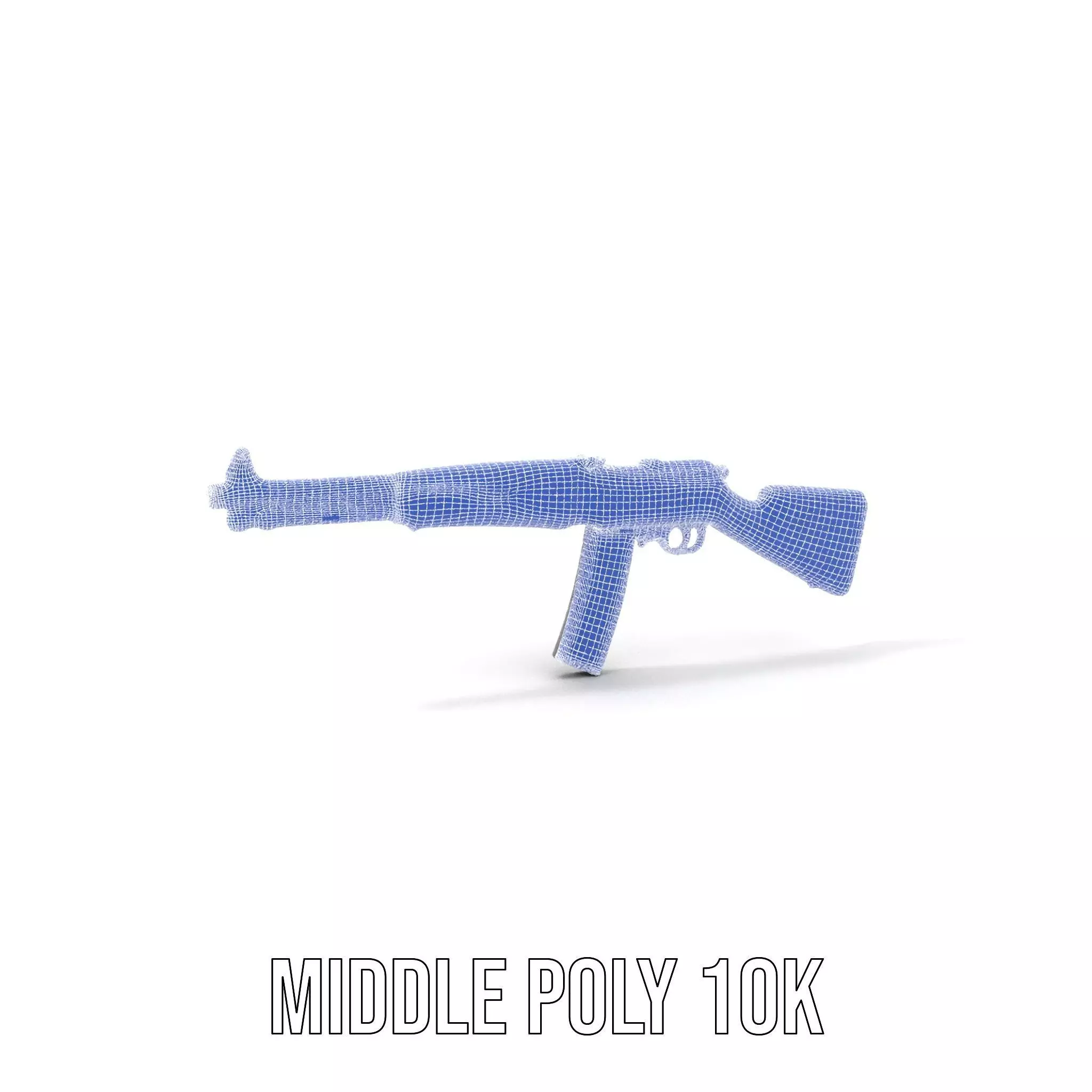 Classic Wooden Rifle model pack Low-poly 3D model_19