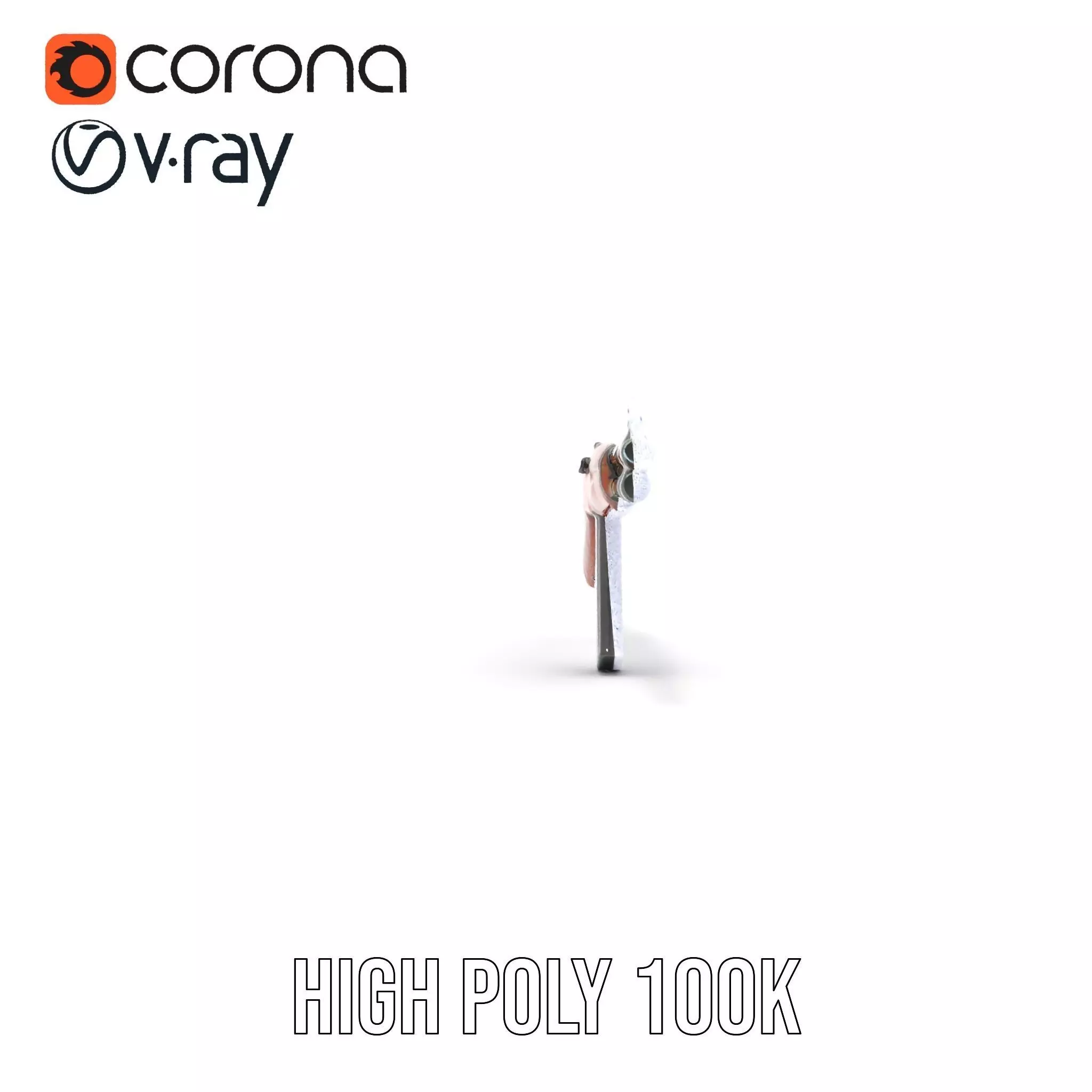 Classic Wooden Rifle model pack Low-poly 3D model_33