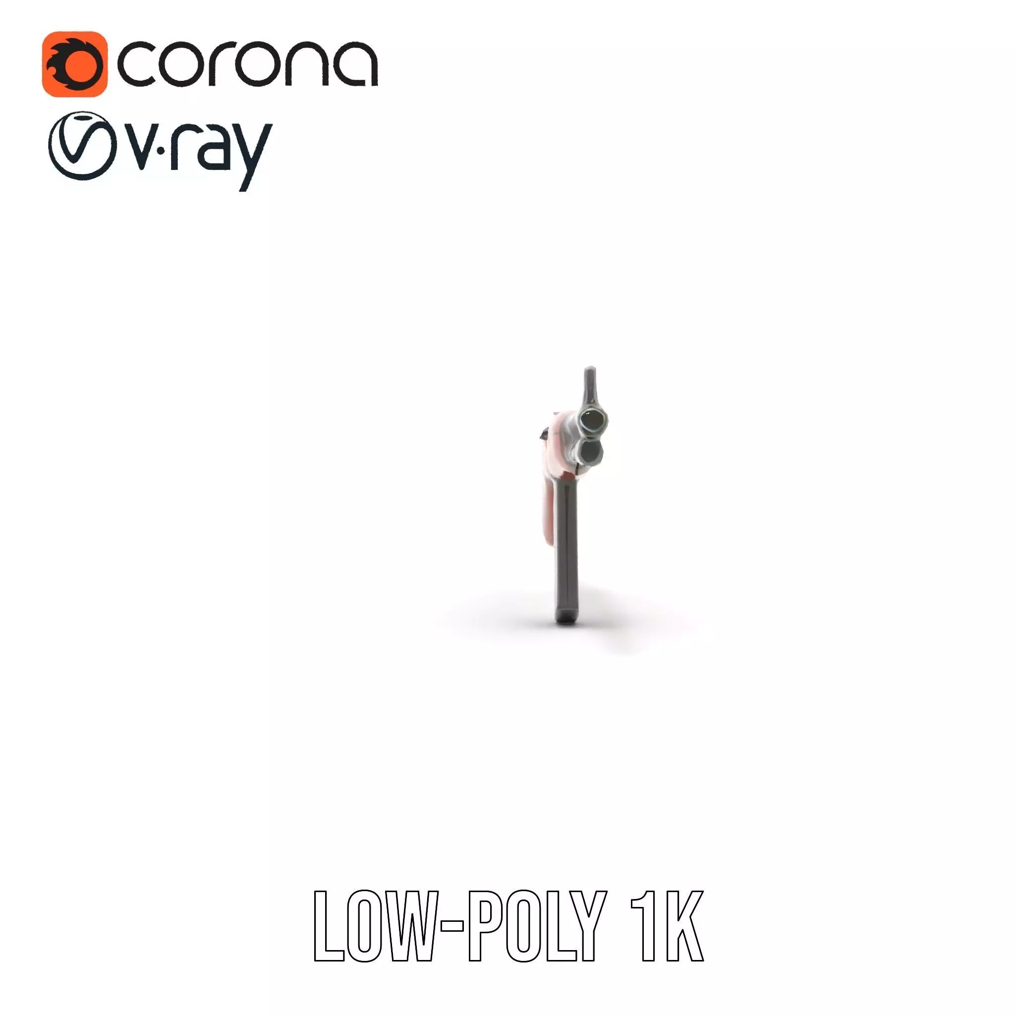 Classic Wooden Rifle model pack Low-poly 3D model_14