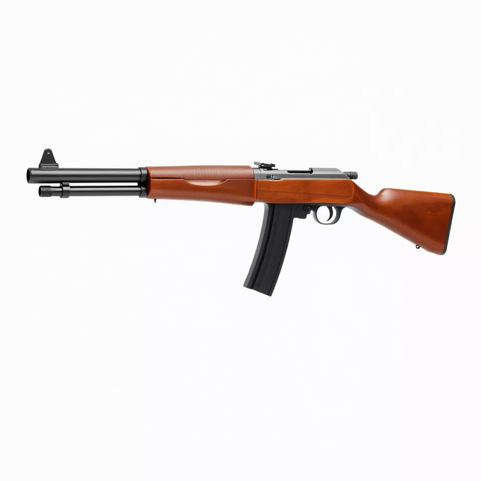 Classic Wooden Rifle model pack Low-poly 3D model_2