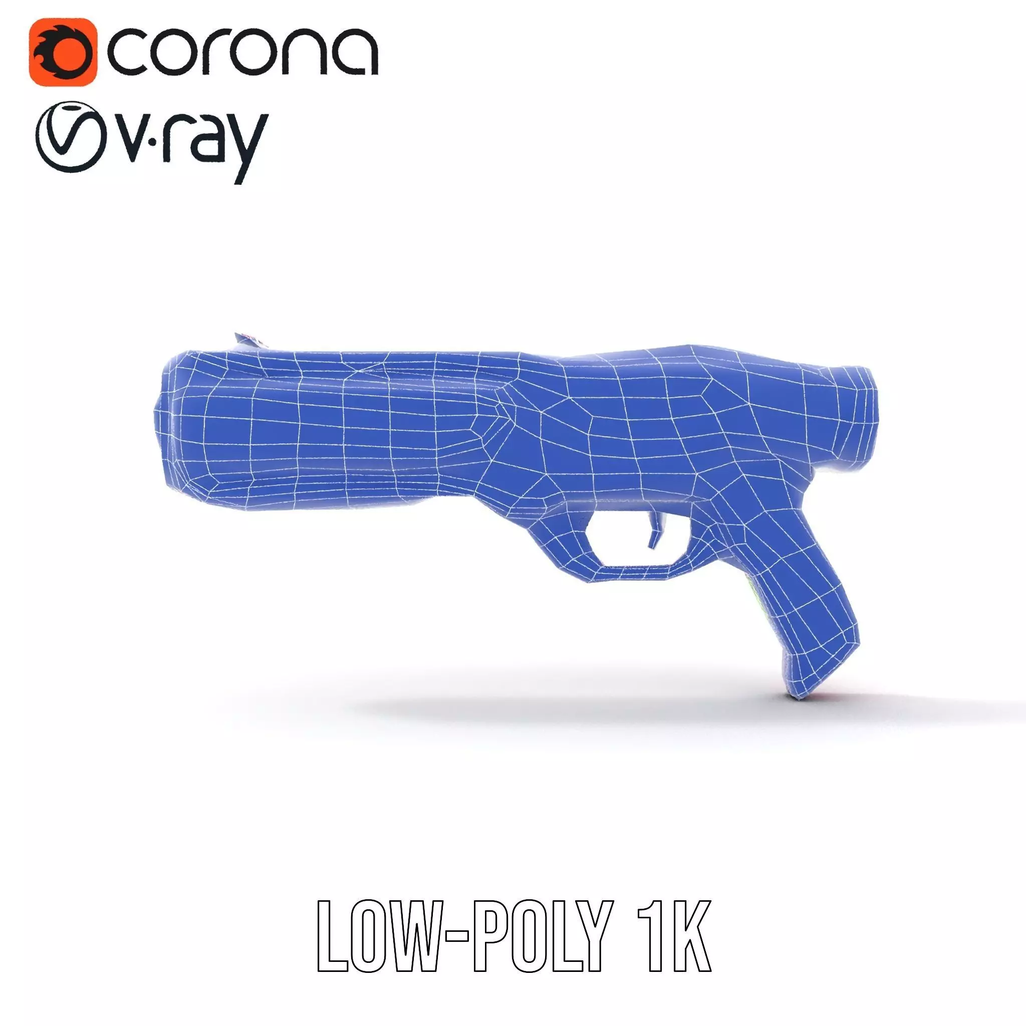 Neon Laser Blaster model pack Low-poly 3D model_31