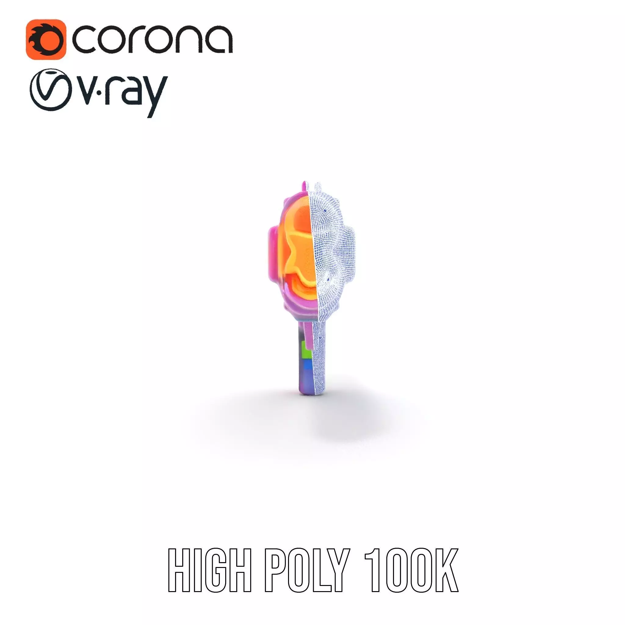 Neon Laser Blaster model pack Low-poly 3D model_33