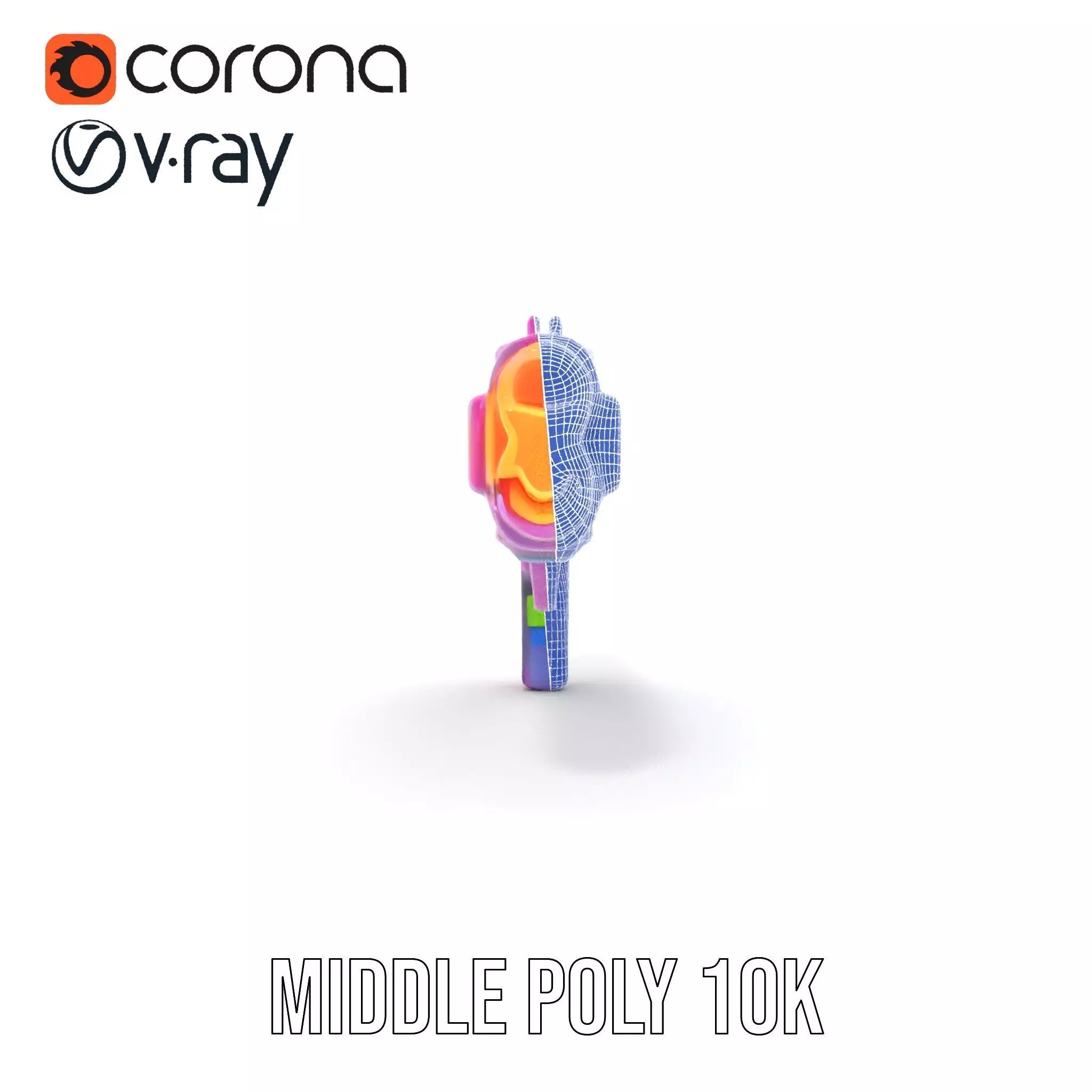 Neon Laser Blaster model pack Low-poly 3D model_30