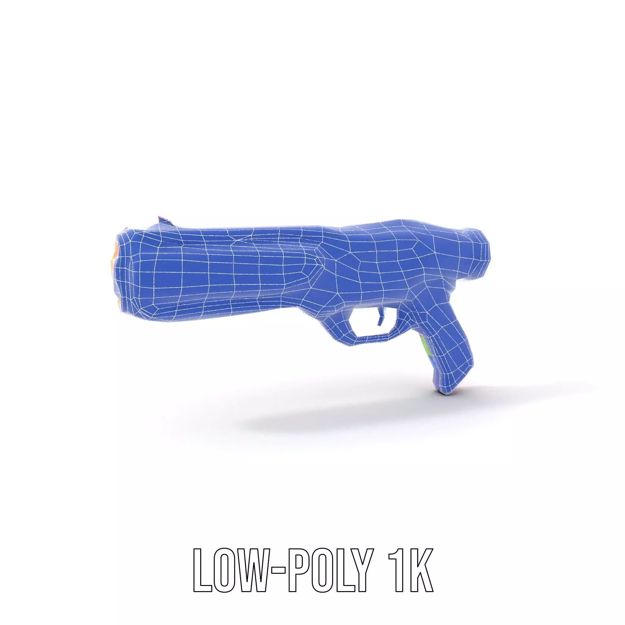 Neon Laser Blaster model pack Low-poly 3D model_12