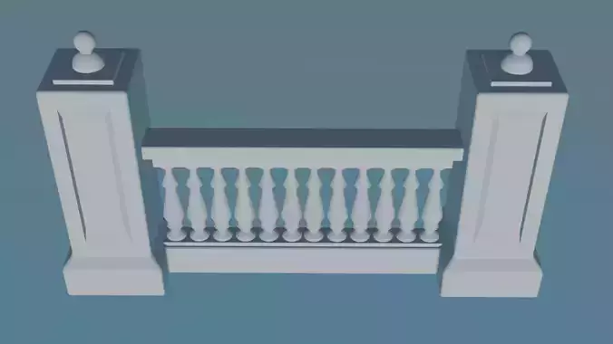 Balustrade Model for Architecture