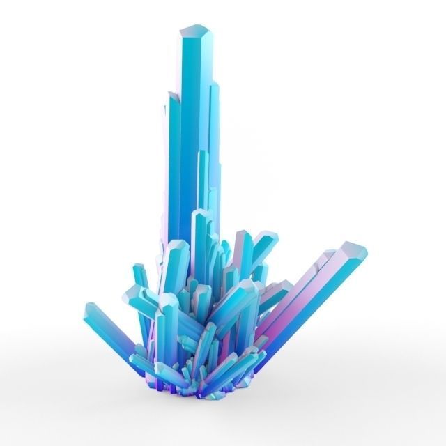 Crystal Emerald Gem 3D Model Quartz
