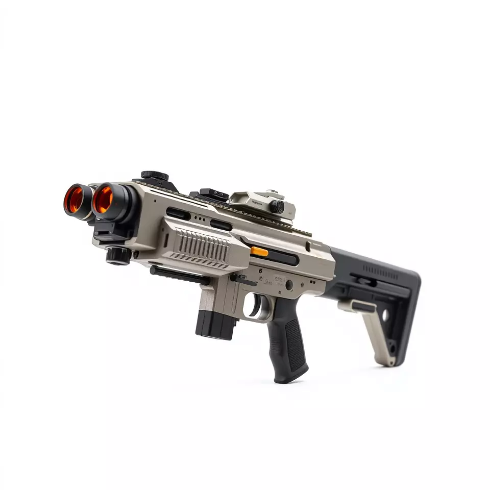 Tactical Blaster Rifle model pack Low-poly 3D model_2