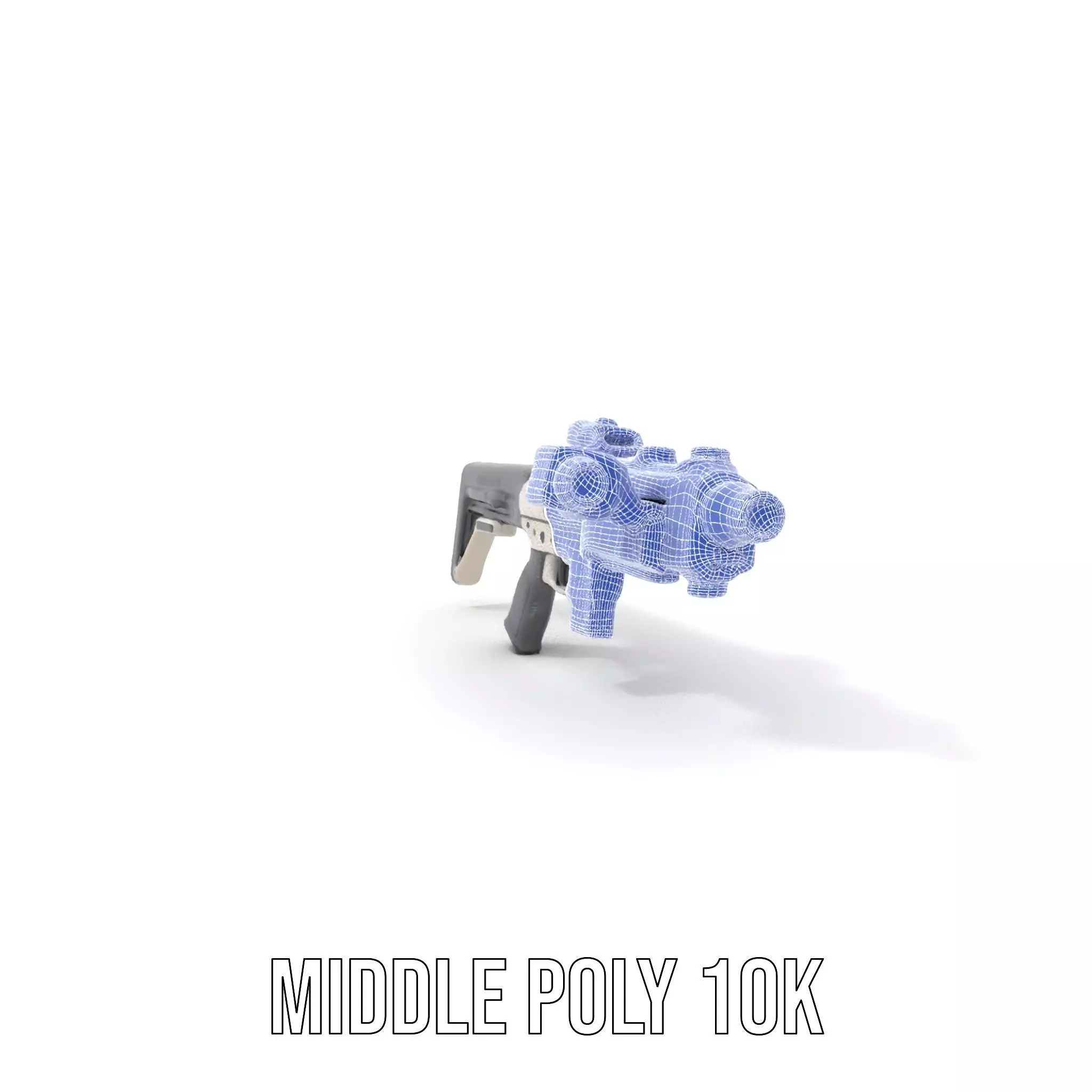 Tactical Blaster Rifle model pack Low-poly 3D model_23