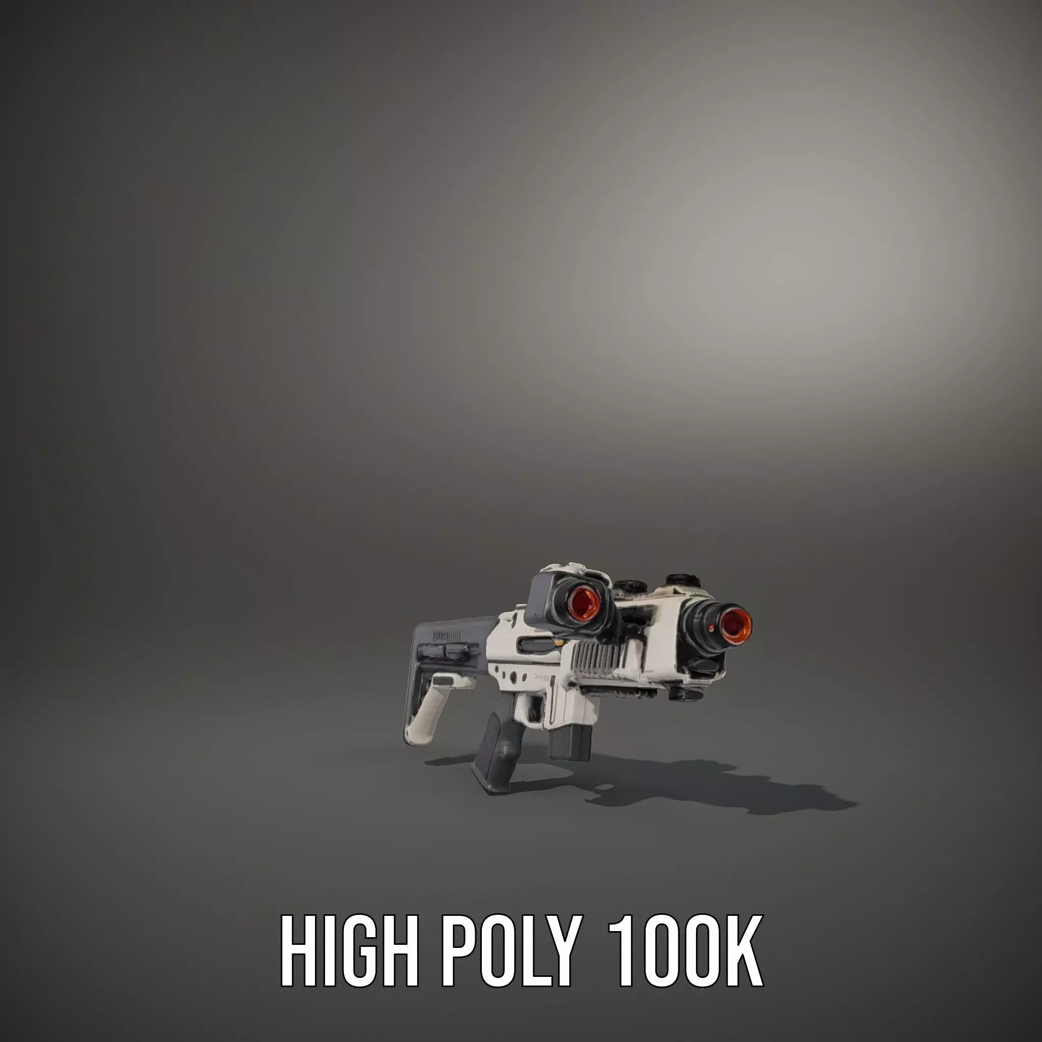 Tactical Blaster Rifle model pack Low-poly 3D model_17