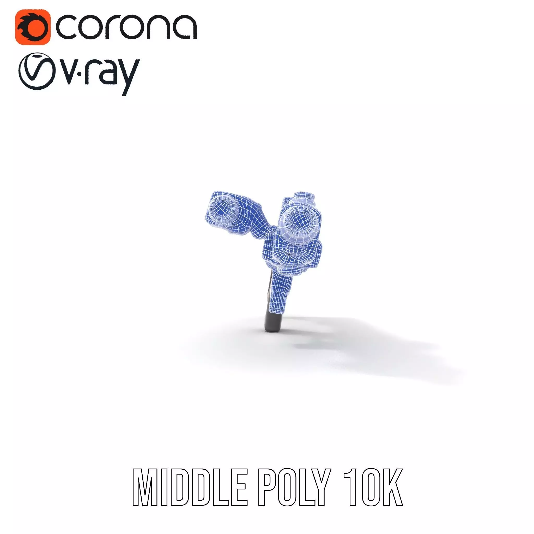 Tactical Blaster Rifle model pack Low-poly 3D model_26