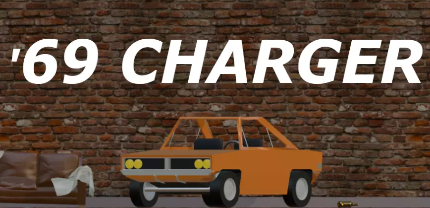 Low Poly 69 Charger 3D model_0